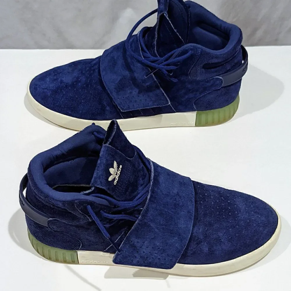 Adidas Tubular Invader Strap Men's Shoes Dark Blue-Dark Blue bb5041‎
